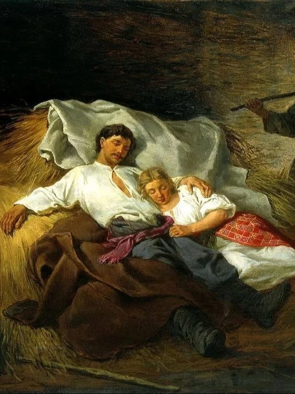 Nikolaj Kornilevič Pimonenko - Nel fienile